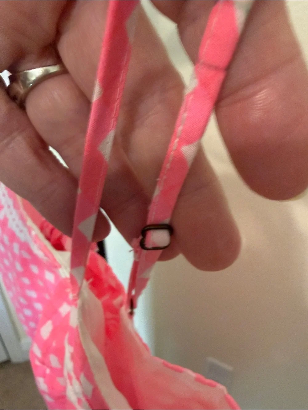 Lilly Pulitzer ❤️' Pink Gingham Sundress with Lace Trim
